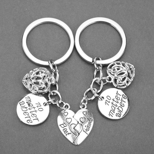 keychains 1pair pendants key chain no matter where friends friendship creative charm heart ring pendant-50, Silver
keychains 1pair pendants key chain no matter where friends friendship creative charm heart ring pendant-50, Silver