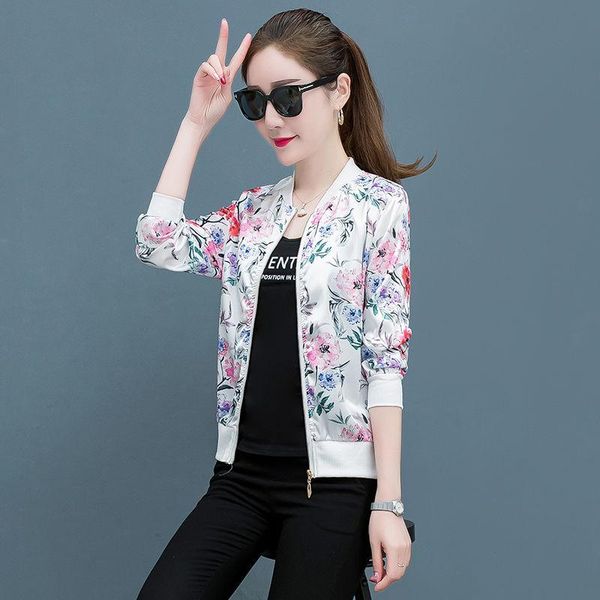 women's jackets 2021 women spring autumn casual loose zipper jacket female print long sleeve bomber ladies elegant plus size i459, Black;brown
women's jackets 2021 women spring autumn casual loose zipper jacket female print long sleeve bomber ladies elegant plus size i459, Black;brown