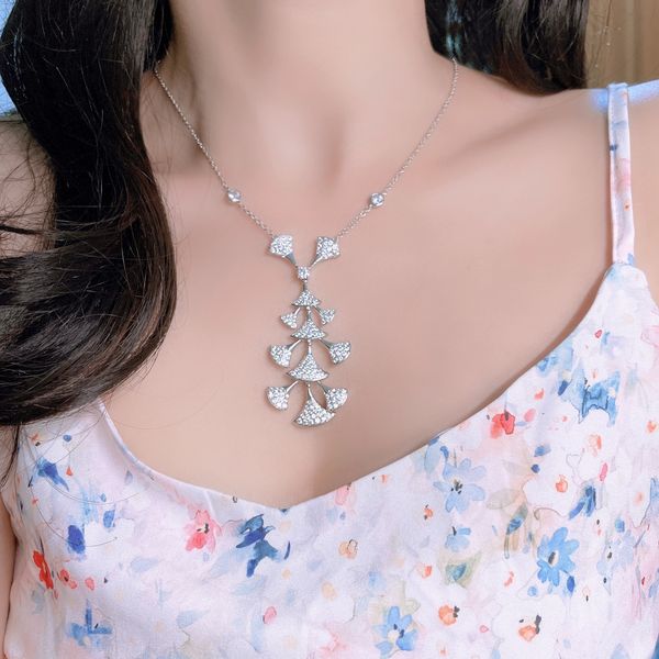 diva pendant necklace tassel shape designer statement necklaces with small diamonds jewelry with box, Silver 
diva pendant necklace tassel shape designer statement necklaces with small diamonds jewelry with box, Silver