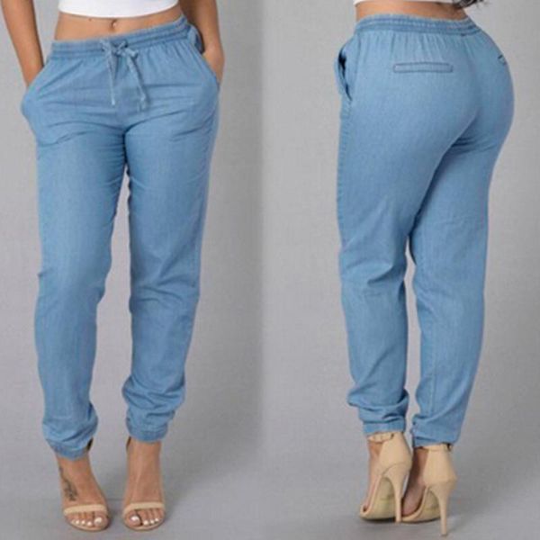 fashion casual womens elastic waist jeans pants high blue denim quality sports for women trousers women's
fashion casual womens elastic waist jeans pants high blue denim quality sports for women trousers women's