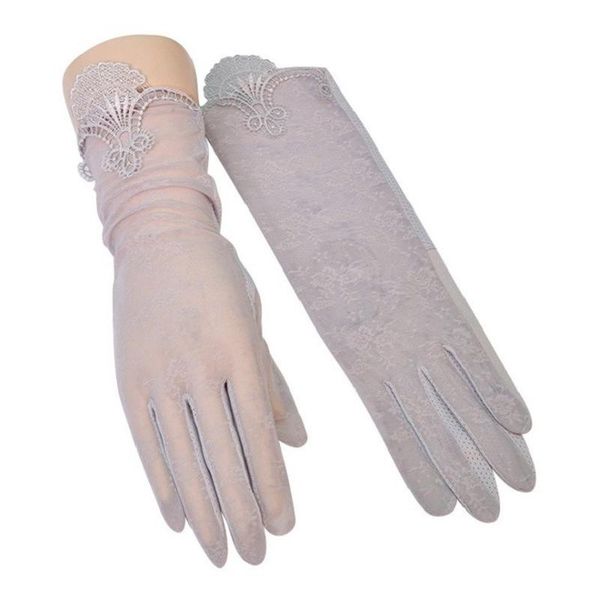 five fingers gloves summer women uv protection sunscreen lace middle driving skid touch screen silk female thin soft elegant, Blue;gray
five fingers gloves summer women uv protection sunscreen lace middle driving skid touch screen silk female thin soft elegant, Blue;gray