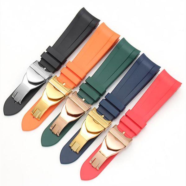 watch bands 22mm natural rubber silione band special for black bay gmt curved end folding buckle clasp wrist strap tool, Black;brown
watch bands 22mm natural rubber silione band special for black bay gmt curved end folding buckle clasp wrist strap tool, Black;brown
