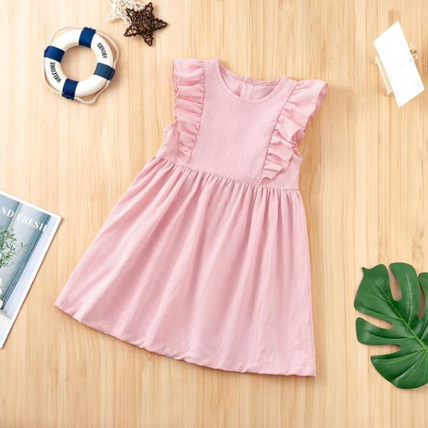 girl's dresses toddler baby girls outfits solid color ruffle comfortable cotton stitching fashion dress summer girl clothes, Red;yellow
girl's dresses toddler baby girls outfits solid color ruffle comfortable cotton stitching fashion dress summer girl clothes, Red;yellow