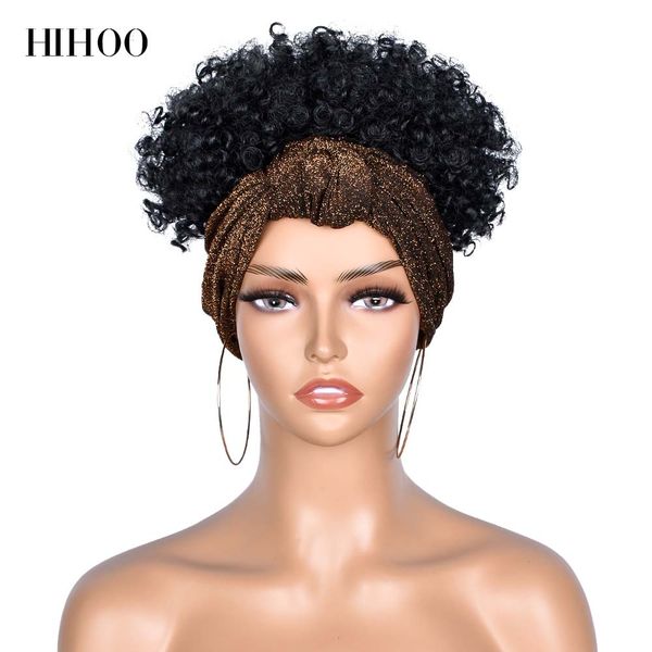 6 headband wig synthetic high puff turban short afro kinky curly wig for black women ombre wigs high temperature fiber hair
6 headband wig synthetic high puff turban short afro kinky curly wig for black women ombre wigs high temperature fiber hair