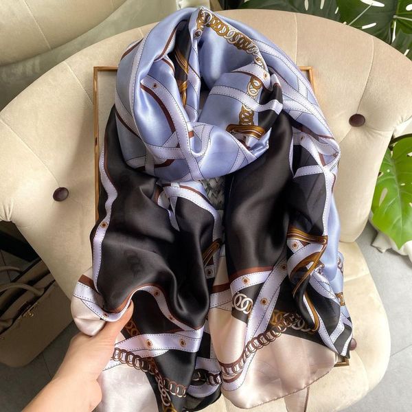scarves 2021 elegant lady spring sillk scarf women flowers print headband bandana hijabs summer large shawls and wrap female pashmina, Blue;gray
scarves 2021 elegant lady spring sillk scarf women flowers print headband bandana hijabs summer large shawls and wrap female pashmina, Blue;gray