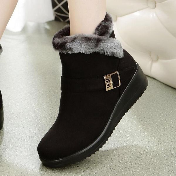 boots sole plush cotton shoes heel 2021 winter belt buckle slope warm mother antiskid, Black
boots sole plush cotton shoes heel 2021 winter belt buckle slope warm mother antiskid, Black