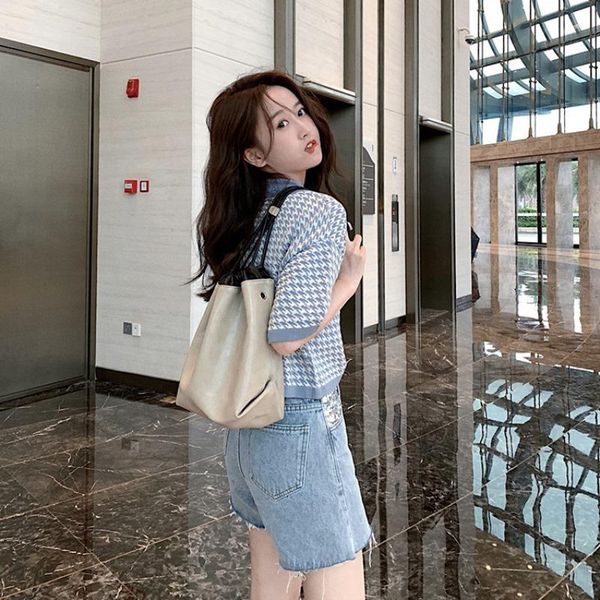 women's t-shirt japanese style kawaii cute sweet short sleeve loose lapel plaid t-shirts women summer fashion concise casual all-match, White
women's t-shirt japanese style kawaii cute sweet short sleeve loose lapel plaid t-shirts women summer fashion concise casual all-match, White