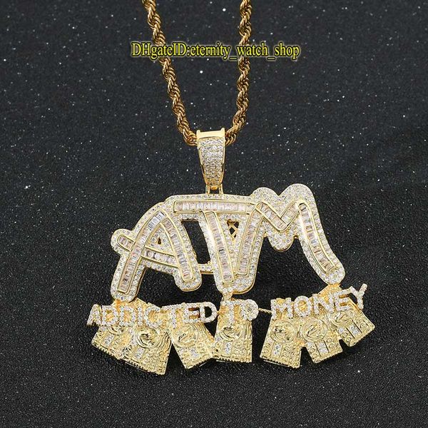 eternity ins european and american hip hop pendant cz diamonds inlaid atm us dollar letter pendant iced out diamond hiphop men's neckla, Silver
eternity ins european and american hip hop pendant cz diamonds inlaid atm us dollar letter pendant iced out diamond hiphop men's neckla, Silver