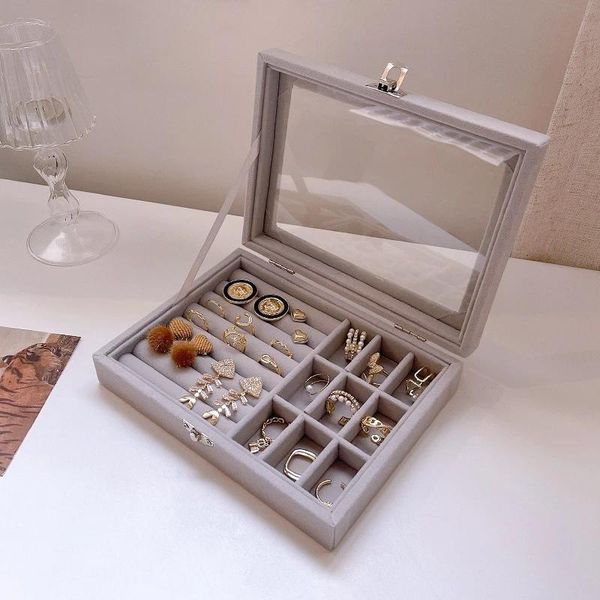 storage boxes & bins ice velvet clear lid 12 grid jewelry organizer box tray display case bracelets rings earrings(12 grid)
storage boxes & bins ice velvet clear lid 12 grid jewelry organizer box tray display case bracelets rings earrings(12 grid)