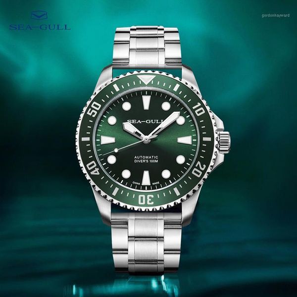 seagull watch ocean star men's automatic mechanical 100m diving green water ghost dual strap 6105 wristwatches, Slivery;brown
seagull watch ocean star men's automatic mechanical 100m diving green water ghost dual strap 6105 wristwatches, Slivery;brown