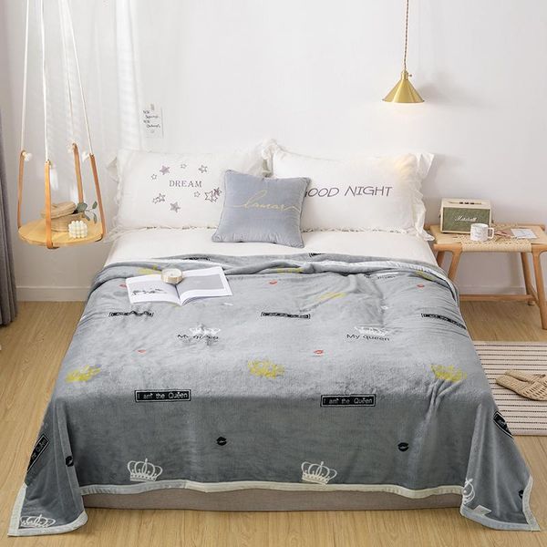 blankets crownplush bedspread blanket 150x200cm high density super soft flannel for the sofa/bed/car