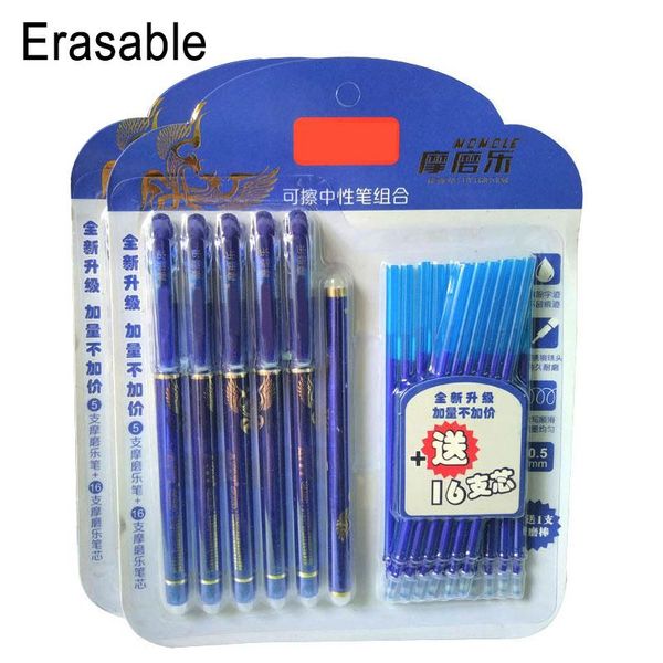 gel pens delvtch 0.5mm erasable suit pen refill ink magic rod set for school student office writing tools
gel pens delvtch 0.5mm erasable suit pen refill ink magic rod set for school student office writing tools