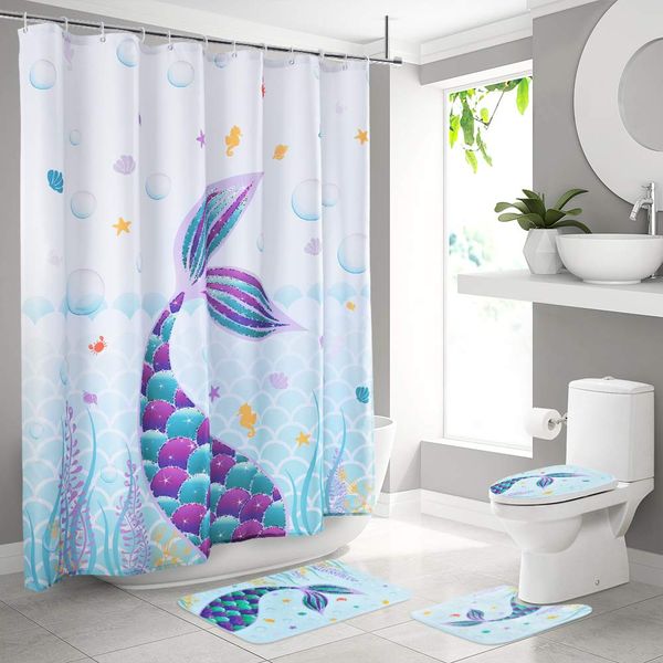 blue mermaid tail bathroom sets with shower curtain rugs mats accessory - bathroom decorations sets with non slip rugs toilet
blue mermaid tail bathroom sets with shower curtain rugs mats accessory - bathroom decorations sets with non slip rugs toilet