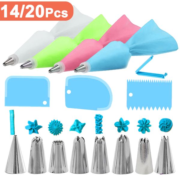 14/16 Pcs Cake Decorating Tools Silicone Pastry Bag Tips Cake Piping Nozzles Set Reusable Pastry Bags Nozzle Set Cream Scrapers
14/16 Pcs Cake Decorating Tools Silicone Pastry Bag Tips Cake Piping Nozzles Set Reusable Pastry Bags Nozzle Set Cream Scrapers
