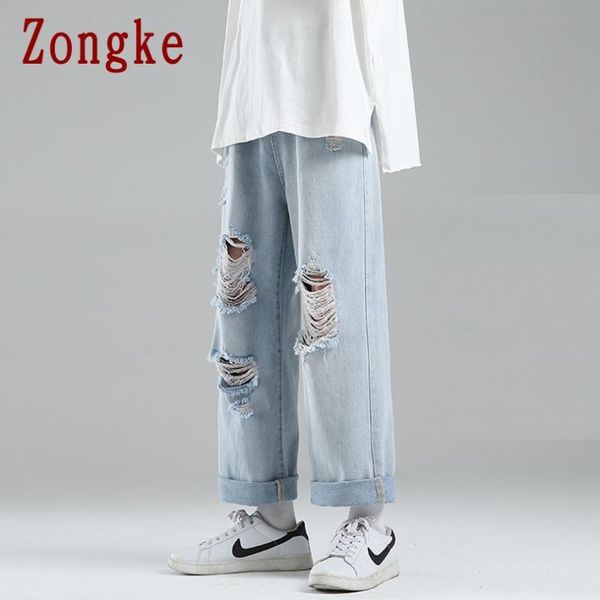 men's jeans zongke baggy ripped men skinny slim fit denim trousers mens large -2xl 2021 autumn arrivals, Blue
men's jeans zongke baggy ripped men skinny slim fit denim trousers mens large -2xl 2021 autumn arrivals, Blue