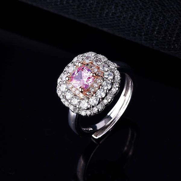 fashion women's jewelry 925 sterling silver covered with crystals rings pink zircon champagne wedding ring gift cluster, Golden;silver
fashion women's jewelry 925 sterling silver covered with crystals rings pink zircon champagne wedding ring gift cluster, Golden;silver