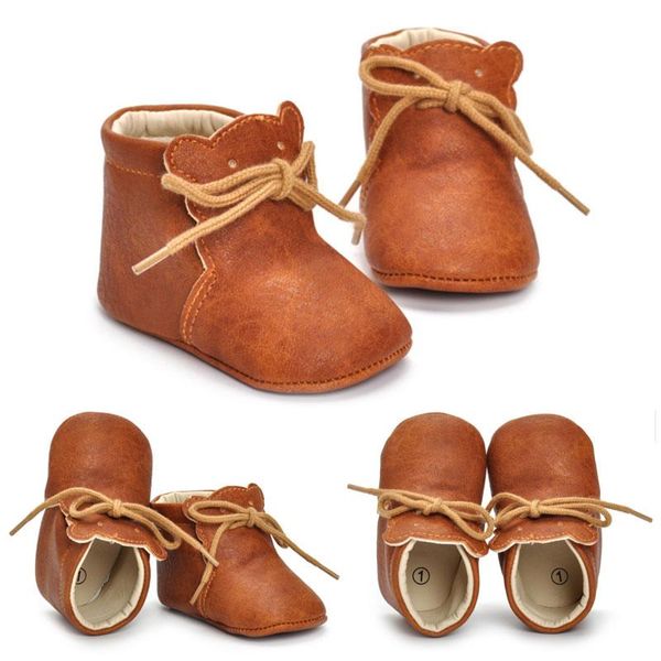 first walkers fashion infant pu leather baby shoes cute bear toddler girls boots soft soled kids boys moccasins booties 0-18m
first walkers fashion infant pu leather baby shoes cute bear toddler girls boots soft soled kids boys moccasins booties 0-18m