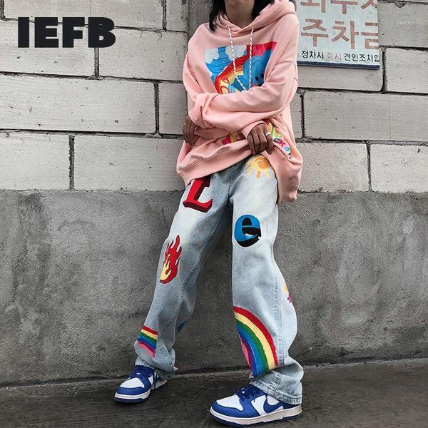 men's jeans men's high street printed fashion ins trend straight trousers american loose hip hop denim pants 9y5706, Blue
men's jeans men's high street printed fashion ins trend straight trousers american loose hip hop denim pants 9y5706, Blue