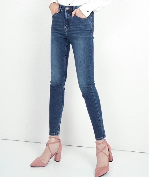 women's jeans spring and autumn high waist slimming korean style elastic slim solid color casual ladies trousers ws87, Blue
women's jeans spring and autumn high waist slimming korean style elastic slim solid color casual ladies trousers ws87, Blue