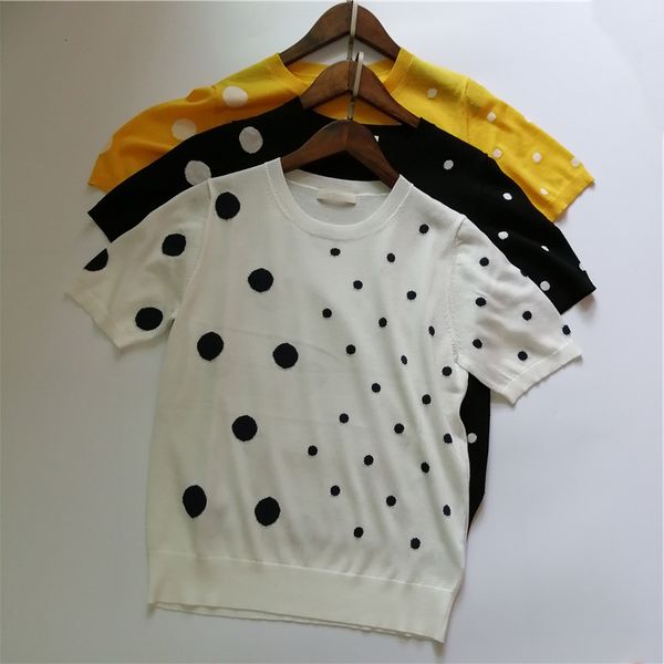 sweater beauty and comfort coexist french loose profile ladies polka dot nano silk short-sleeved blouse oaej, White;black
sweater beauty and comfort coexist french loose profile ladies polka dot nano silk short-sleeved blouse oaej, White;black
