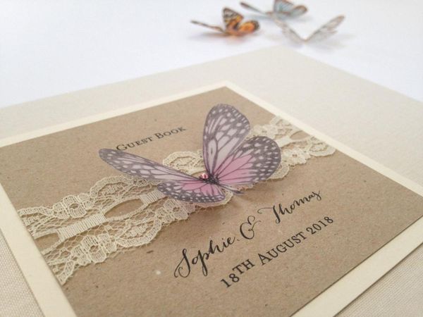 personalised butterfly elegant wedding guestbook custom lace chic baby shower sign in book hen night colour choices birthday other event & p
personalised butterfly elegant wedding guestbook custom lace chic baby shower sign in book hen night colour choices birthday other event & p