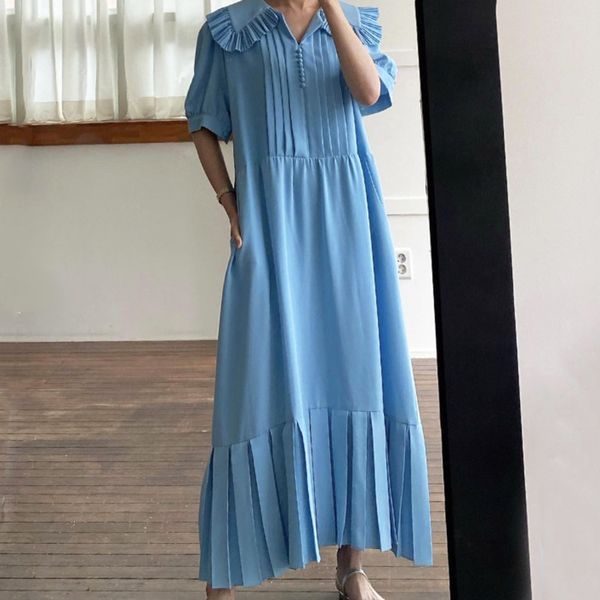 summer fashion temperament doll collar edible tree fungus design loose short sleeve pleated dress women 16f1206 210510, Black;gray
summer fashion temperament doll collar edible tree fungus design loose short sleeve pleated dress women 16f1206 210510, Black;gray