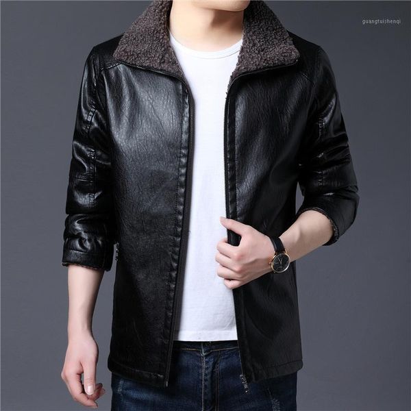 men's fur & faux leather 2021 loose casual jacket autumn and winter slim handsome plus size warm velvet, Black
men's fur & faux leather 2021 loose casual jacket autumn and winter slim handsome plus size warm velvet, Black