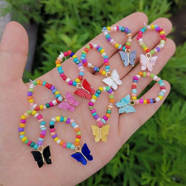 wedding rings boho multicolor handmade glass beaded elastic for women cute acrylic butterfly pendant stacked femme jewelry gifts, Slivery;golden
wedding rings boho multicolor handmade glass beaded elastic for women cute acrylic butterfly pendant stacked femme jewelry gifts, Slivery;golden