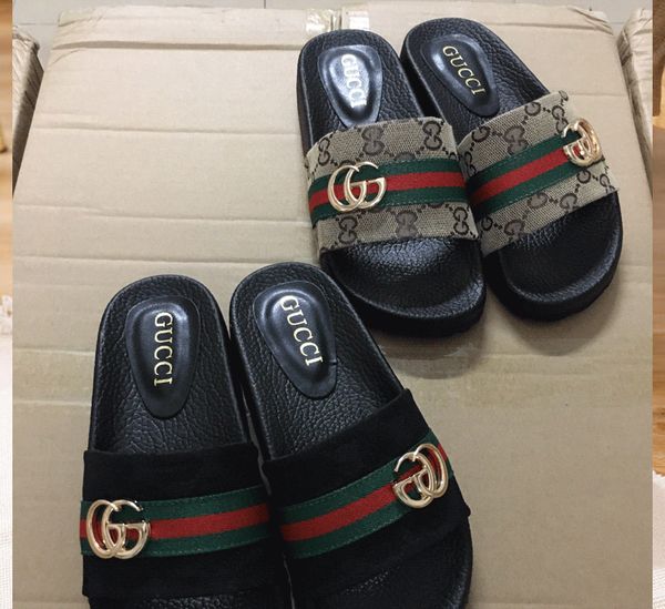 slipper sandal designer shoe women canvas print embroidered slides flats black white leather flip flops
slipper sandal designer shoe women canvas print embroidered slides flats black white leather flip flops