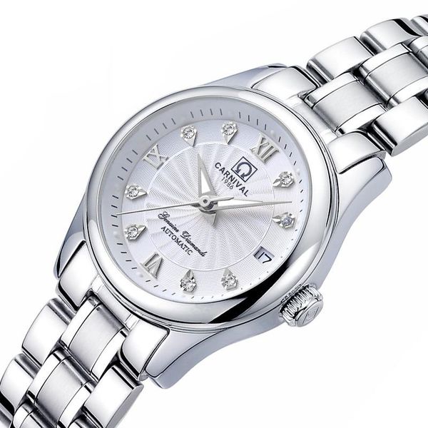 wristwatches high end automatic mechanical watch women carnival fashion ladies 2021 calendar luminous silver watches, Slivery;brown
wristwatches high end automatic mechanical watch women carnival fashion ladies 2021 calendar luminous silver watches, Slivery;brown