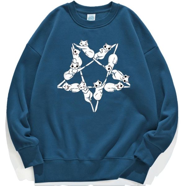 men's hoodies & sweatshirts 2021 sweatshirt men cute cat combination pattern streetwear five pointed star sportswear fashion tracksuits, Black
men's hoodies & sweatshirts 2021 sweatshirt men cute cat combination pattern streetwear five pointed star sportswear fashion tracksuits, Black