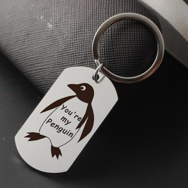 keychains elfin stainless steel you are my penguin keychain silver color car bag keyring jewellery gift
keychains elfin stainless steel you are my penguin keychain silver color car bag keyring jewellery gift