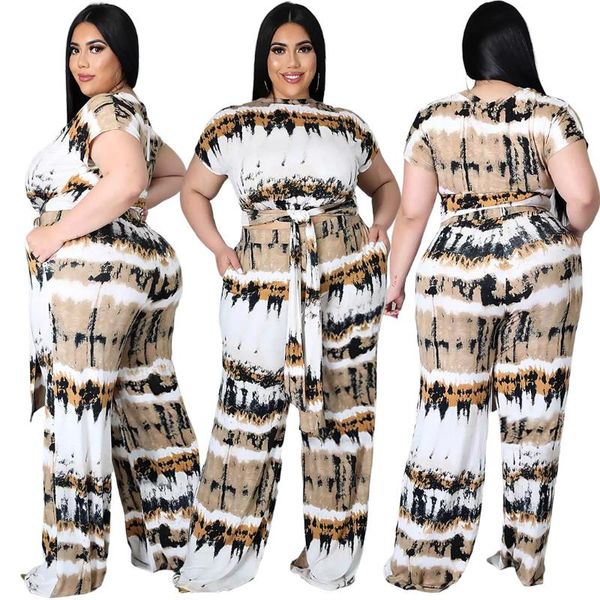 plus size tracksuits european and american women's fat clothes 5xl printing straps double pockets loose wide leg pants two-piece suit, Black
plus size tracksuits european and american women's fat clothes 5xl printing straps double pockets loose wide leg pants two-piece suit, Black