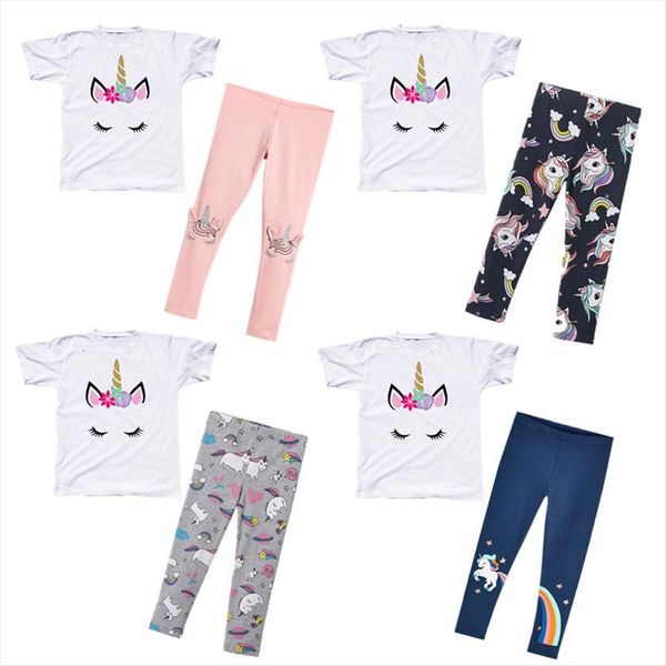 girls summer clothes set unicorn short sleeve t shirt pants 2pcs outfits kids cartoon print cotton leggings children clothing, White
girls summer clothes set unicorn short sleeve t shirt pants 2pcs outfits kids cartoon print cotton leggings children clothing, White