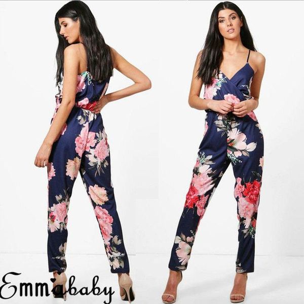 women's jumpsuits & rompers fashion women floral printed jumpsuit high waist deep v neck sleeveless long playsuit summer trousers, Black;white
women's jumpsuits & rompers fashion women floral printed jumpsuit high waist deep v neck sleeveless long playsuit summer trousers, Black;white