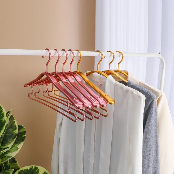 hangers & racks 5pcs/lot 44cm stainless steel strong metal wire hangers, coat hanger, standard suit clothes hanger