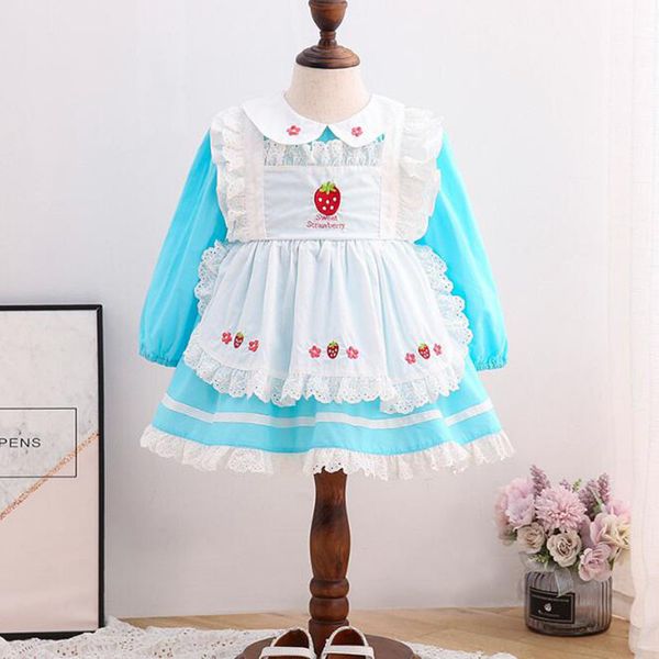 spring baby girls long sleeve embroider dresses children summer kids girl princess clothing 210429, Blue
spring baby girls long sleeve embroider dresses children summer kids girl princess clothing 210429, Blue