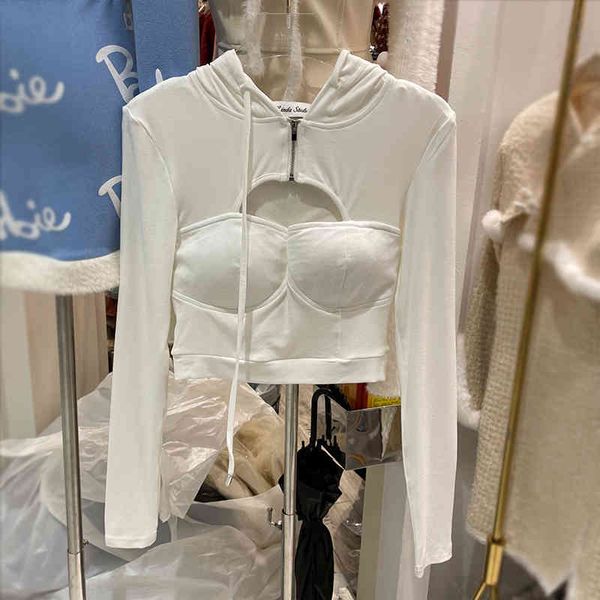 spring solid color long sleeve hooded high waist zipper elastic skirt two piece set women mz513 210525, White
spring solid color long sleeve hooded high waist zipper elastic skirt two piece set women mz513 210525, White