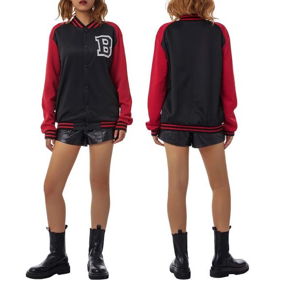 women's jackets female coat, letter print stand collar long sleeve jacket single-breasted blouse for women, s/m//xl, Black;brown
women's jackets female coat, letter print stand collar long sleeve jacket single-breasted blouse for women, s/m//xl, Black;brown
