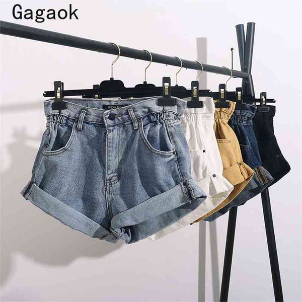 woman denim shorts summer solid high loose casual clothing korean chic fashion harajuku wild short 210531, White;black
woman denim shorts summer solid high loose casual clothing korean chic fashion harajuku wild short 210531, White;black