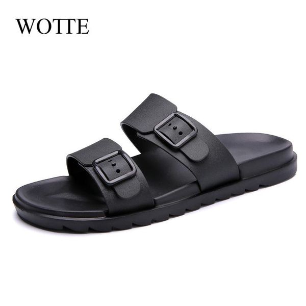 slippers male summer beach men shoes flats sandals casual men's thicken anti slip open toe flip flops, Black
slippers male summer beach men shoes flats sandals casual men's thicken anti slip open toe flip flops, Black