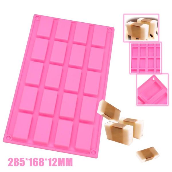 cake tools 20 holes rectangular diy mini muffin pan candy chocolate bar guest soap silicone mould 285*168*12mm
cake tools 20 holes rectangular diy mini muffin pan candy chocolate bar guest soap silicone mould 285*168*12mm