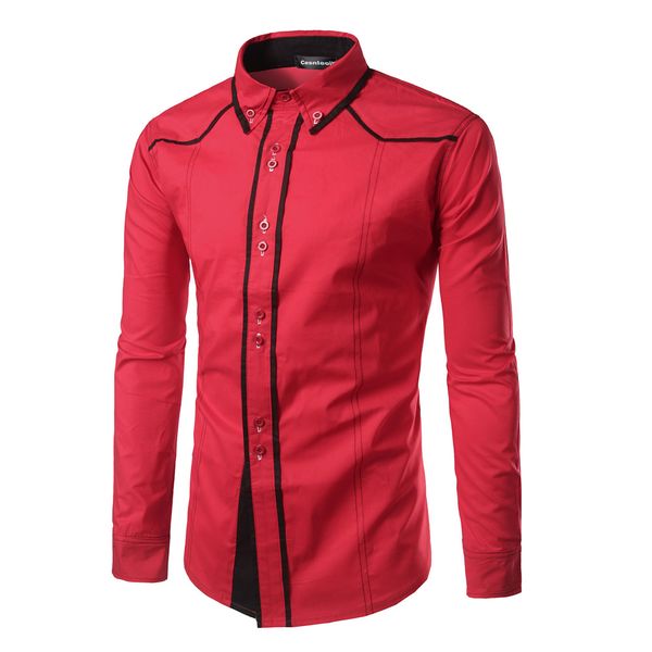 mens shirt fashion trend male large size long sleeve casual hit color slim fit black men's casual shirts dress xxl, White;black
mens shirt fashion trend male large size long sleeve casual hit color slim fit black men's casual shirts dress xxl, White;black