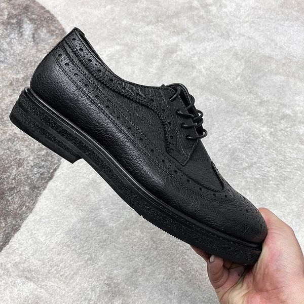 derby shoes men dress joker light at the end of leisure carve patterns or designs on woodwork, Black
derby shoes men dress joker light at the end of leisure carve patterns or designs on woodwork, Black