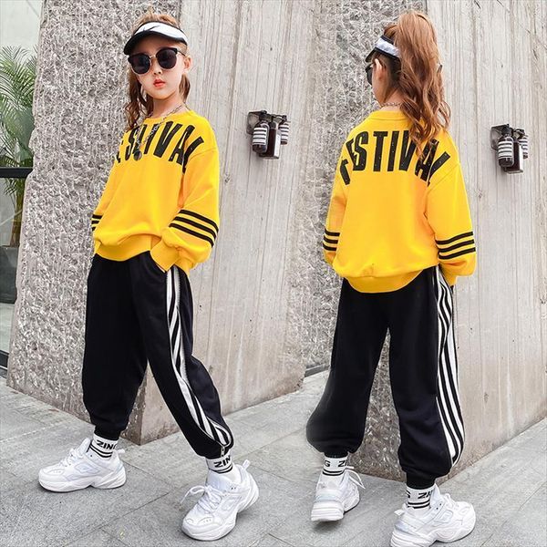 childrens spring autumn hip hop performance costumes girls korean practice dance clothes yellow 14 year kids o neck tracksuit, White
childrens spring autumn hip hop performance costumes girls korean practice dance clothes yellow 14 year kids o neck tracksuit, White