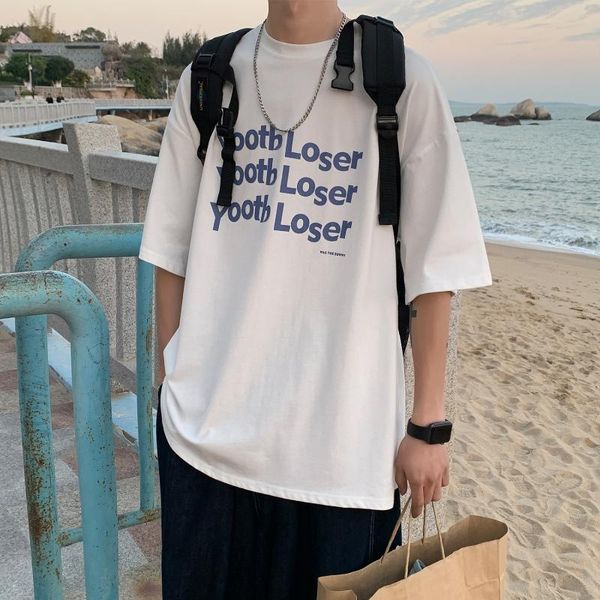 men's t-shirts legible 2021 summer casual t shirt men loose letter t-shirt male hip hop o neck short sleeve, White;black
men's t-shirts legible 2021 summer casual t shirt men loose letter t-shirt male hip hop o neck short sleeve, White;black