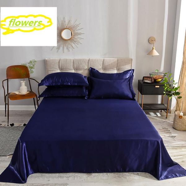 sheets & sets srf 1pcs 12 solid color dark blue flat sheet 100% satin silk bedding linen european style silky bed home textiles
sheets & sets srf 1pcs 12 solid color dark blue flat sheet 100% satin silk bedding linen european style silky bed home textiles