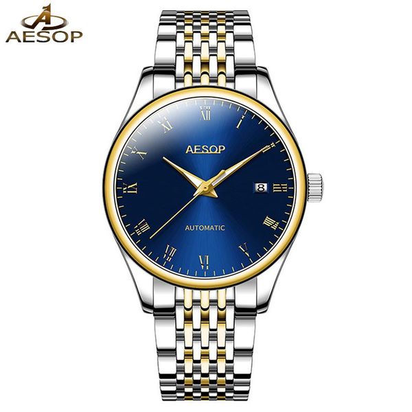 wristwatches 2021 aesop brand automatic mechanical men watches waterproof male sapphire glass sports luxury watch clock relogio masculino, Slivery;brown
wristwatches 2021 aesop brand automatic mechanical men watches waterproof male sapphire glass sports luxury watch clock relogio masculino, Slivery;brown