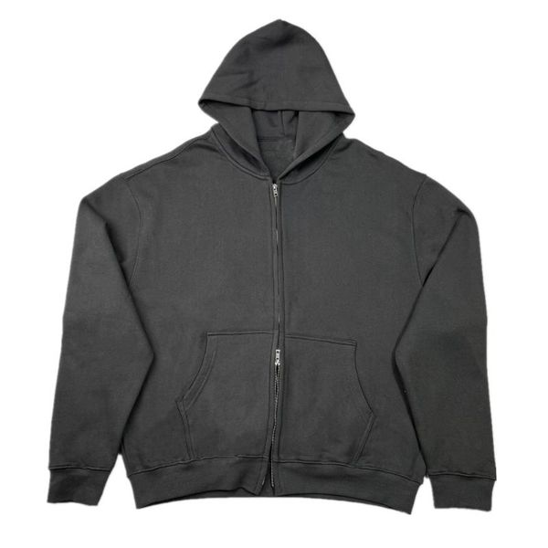 men's hoodies & sweatshirts dark grey fleece zipper hoodie two-way zip closure raglan streetwear, Black
men's hoodies & sweatshirts dark grey fleece zipper hoodie two-way zip closure raglan streetwear, Black
