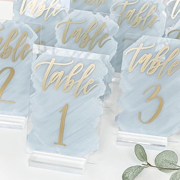 plexiglass wedding table number acrylic sign gold foil calligraphy numbers with stand painted back signs party decoration
plexiglass wedding table number acrylic sign gold foil calligraphy numbers with stand painted back signs party decoration